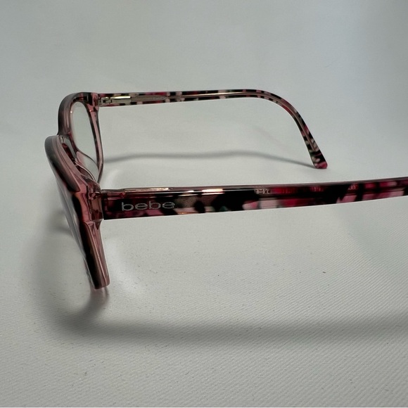 bebe Rose Floral Square Eyeglasses with Case - Frames Only - Picture 6 of 9